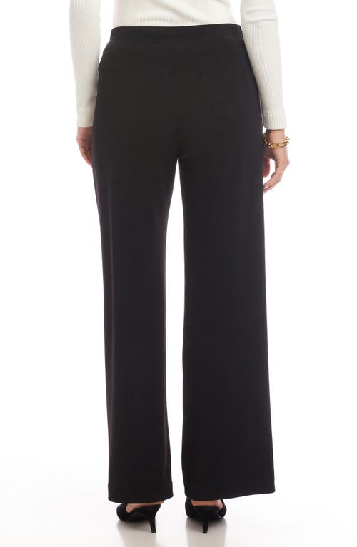 Karen Kane Travel Jersey Wide Leg Pants In Black