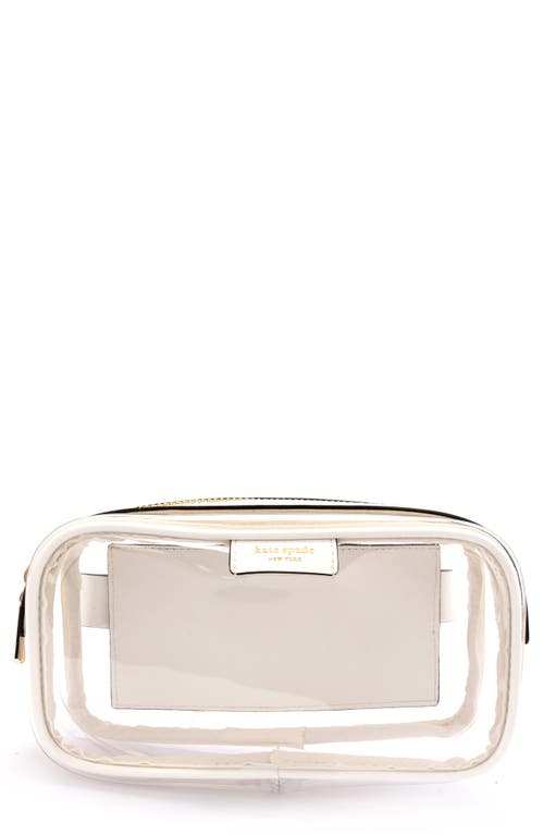Kate Spade New York Clear Belt Bag In Clear/true White