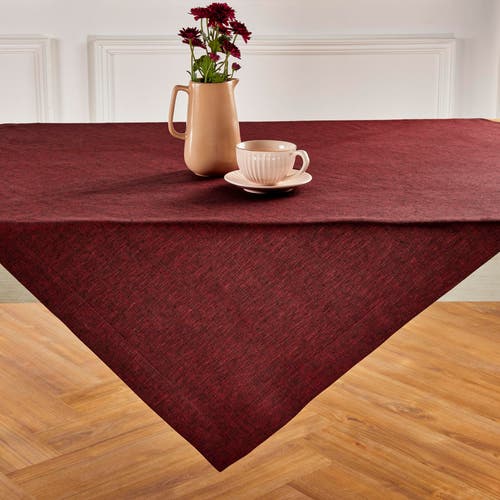 Solino Home Linen Table Throw In Red
