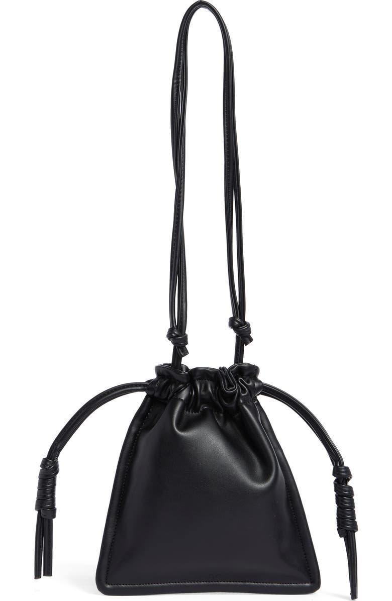 BCBG Drawstring Crossbody, Alternate, color, Black