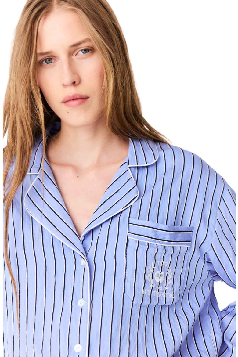 Striped shirt, Alternate, color, Blue