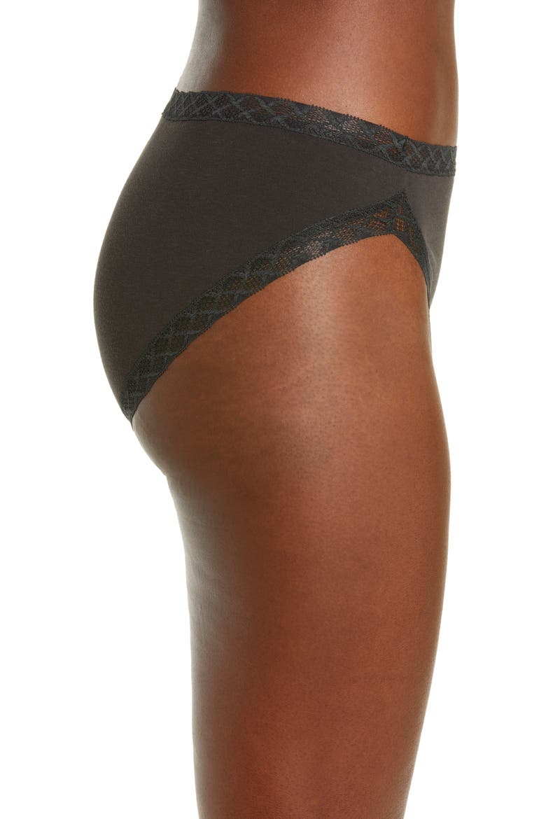 Bliss Cotton French Cut Briefs, Alternate, color, COAL