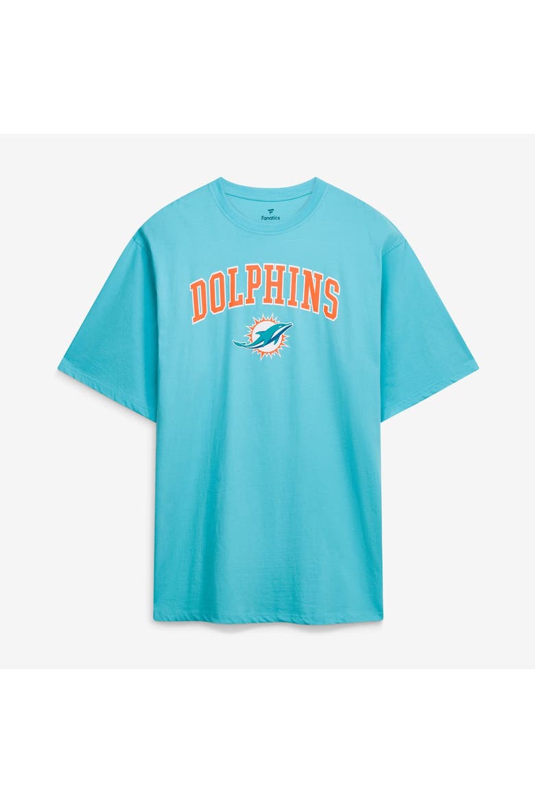 Men's Fanatics Aqua Miami Dolphins Big & Tall Arch Logo T-Shirt, Main, color, Aqua