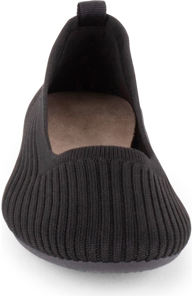 Tahari Vilamoura Knit Ballet Flat, Alternate, color, Black
