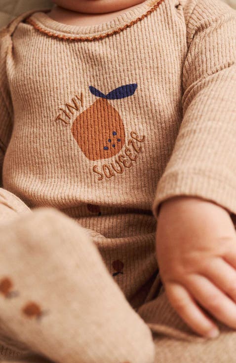 Organic Pointelle Long Sleeve Bubbysuit