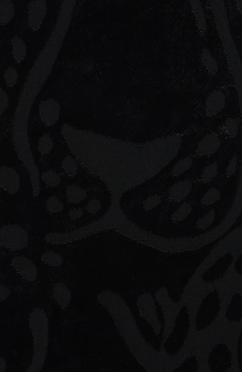 FARM Rio Leopard Jacquard Blazer, Alternate, color, Black