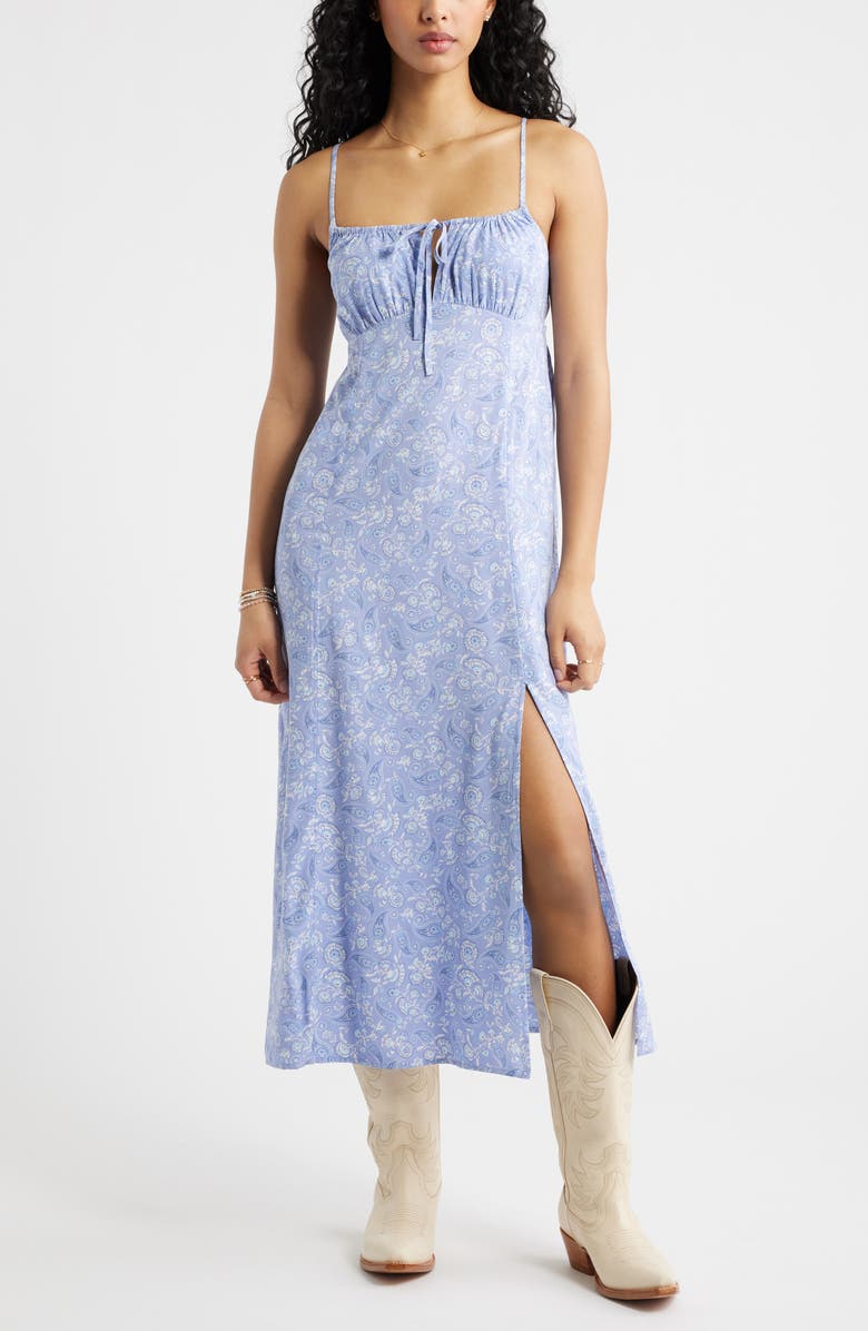 BP. Paisley Sundress, Main, color, Blue- White Elisabeth Paisle