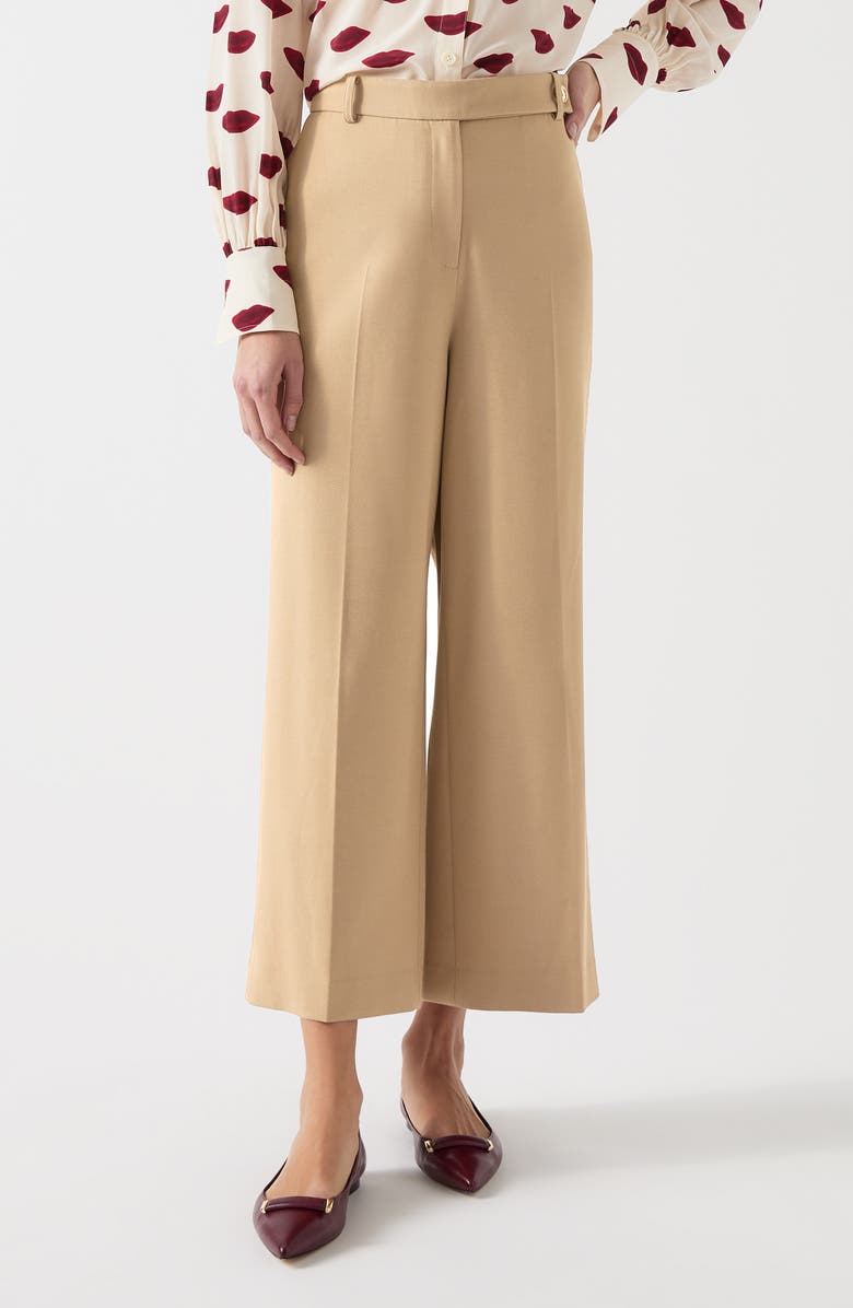 LK Bennett Joel Button Detail Pants, Main, color, 
