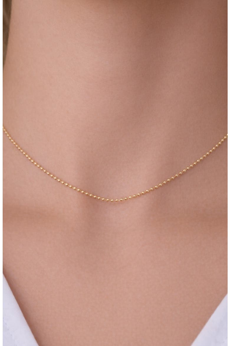 Ball Chain Necklace, Alternate, color, GOLD