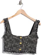 L'AGENCE Maylin Tweed Bralette Crop Top