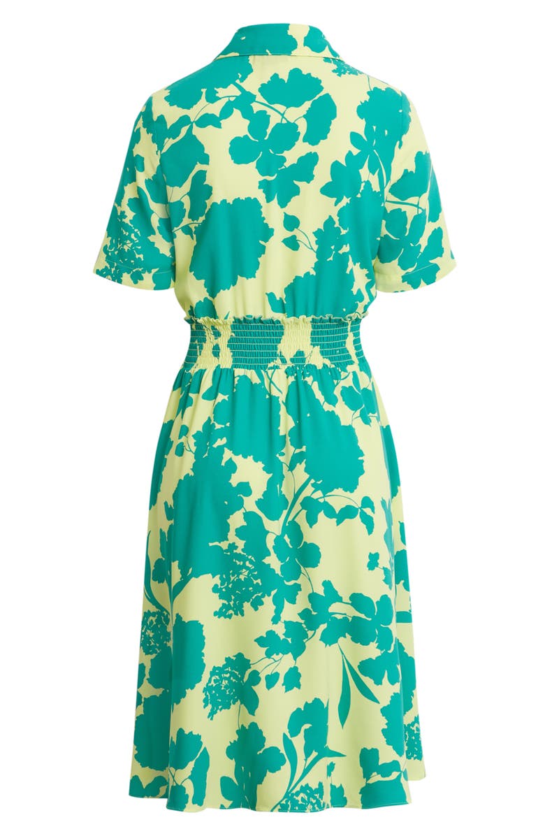 Halogen<sup>®</sup> x Atlantic-Pacific Floral Smocked Utility Dress, Alternate, color, 