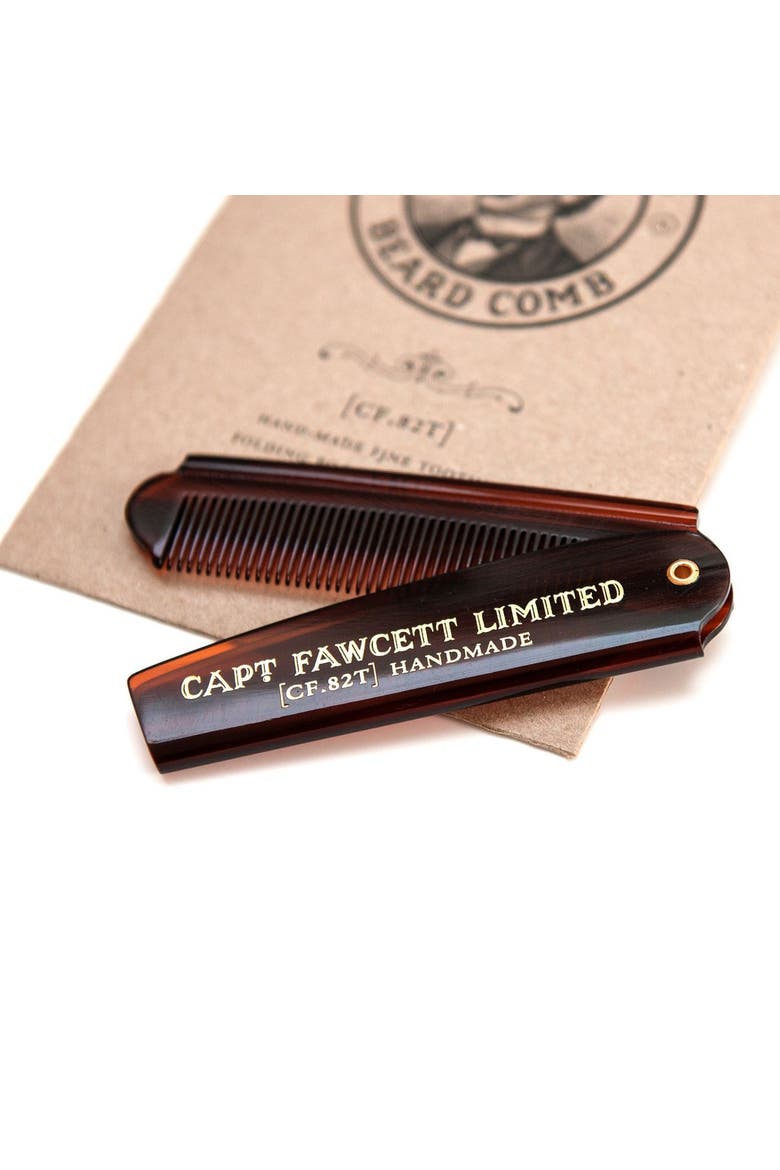 Folding Pocket Beard Comb, Alternate, color, Comb