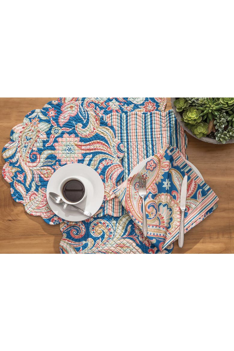 Marla Table Runner 14" x 51", Alternate, color, Blue