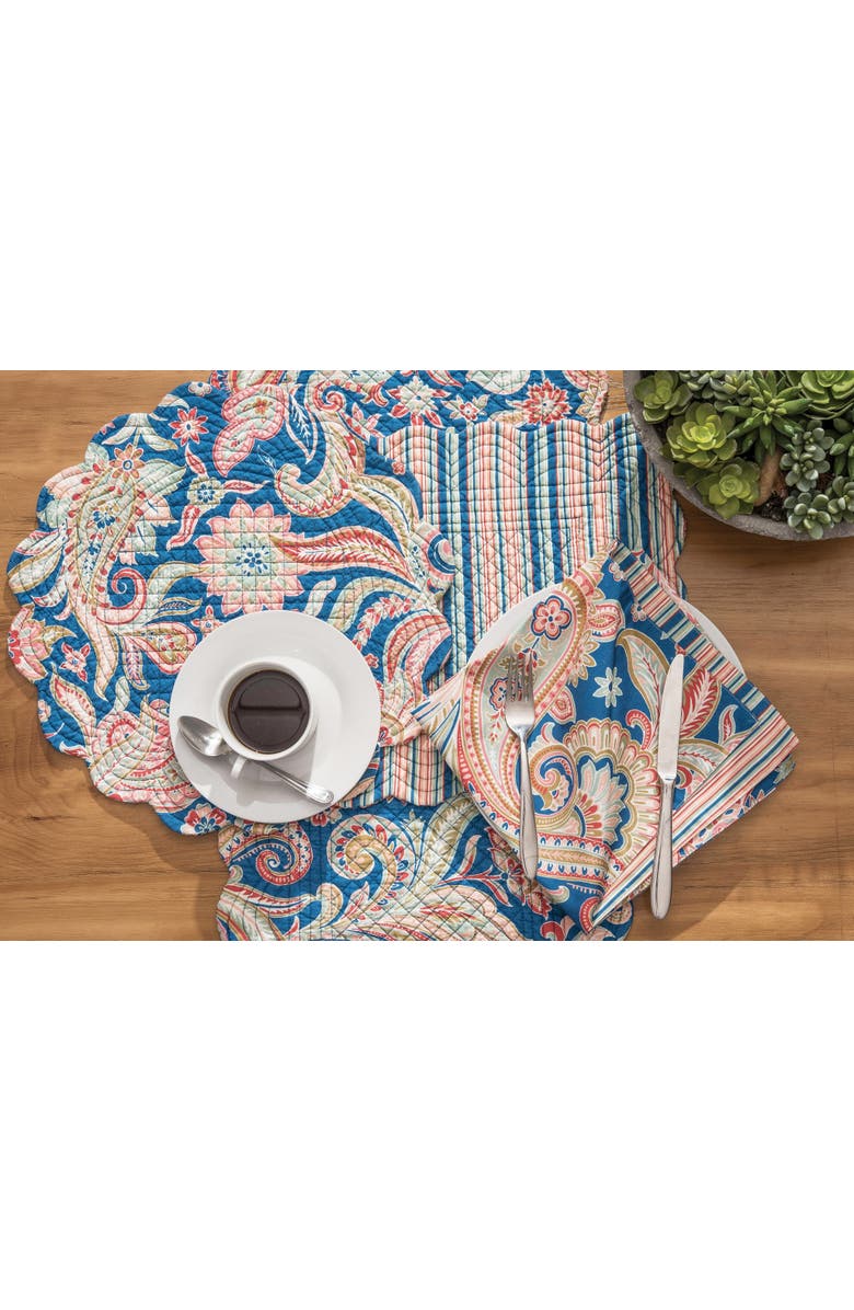 C&F Home Marla Table Runner 14" x 51", Alternate, color, Blue