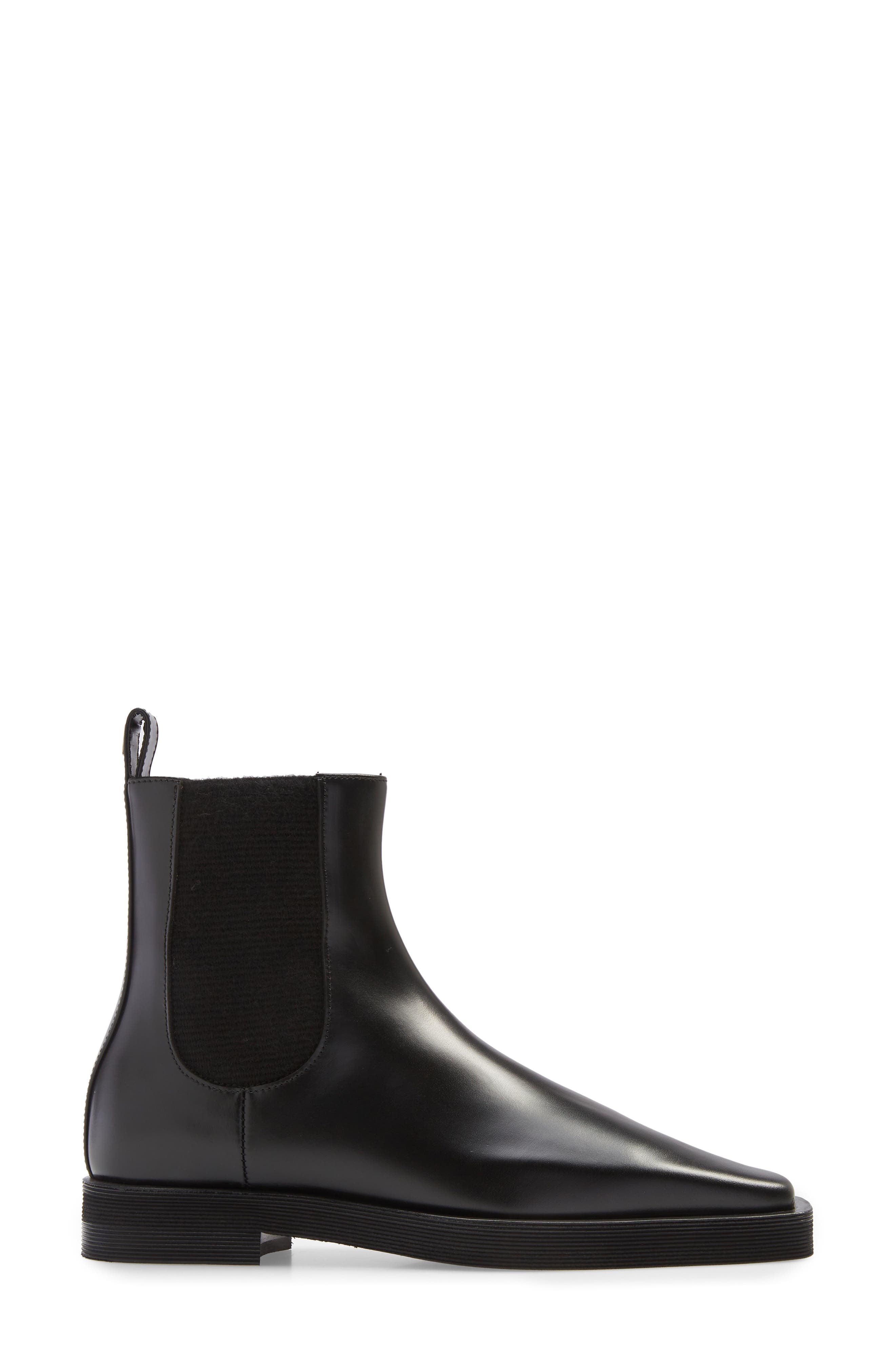 TOTEME Square Toe Chelsea Boot, Alternate, color, 