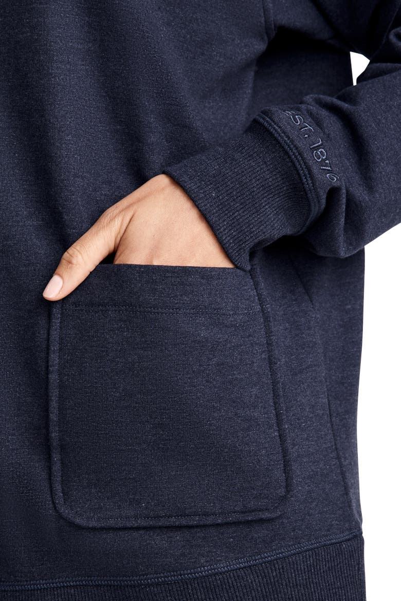 Women's 1876 Collection Fleece Cardigan, Alternate, color, 1876 Navy Blue