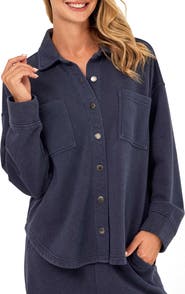 Threads 4 Thought Blaire Mineral Wash Fleece Shirt Jacket
