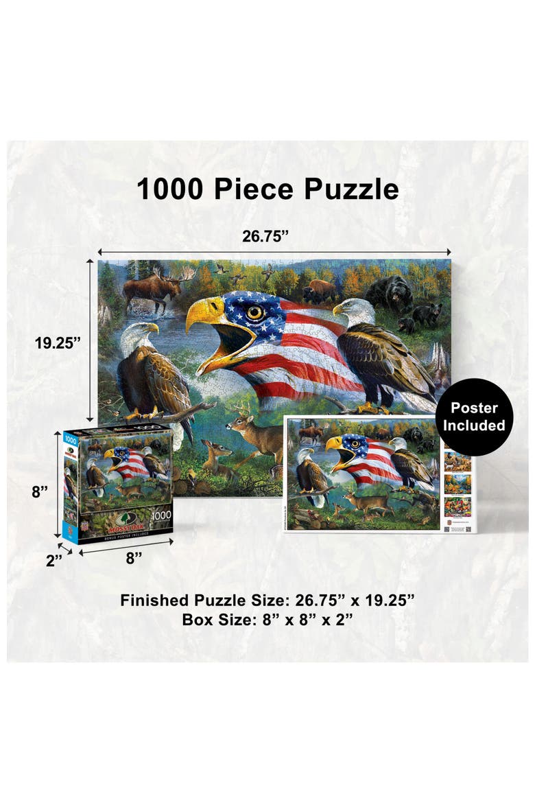 Freedom for All 1000pc Puzzle, Alternate, color, Multicolor