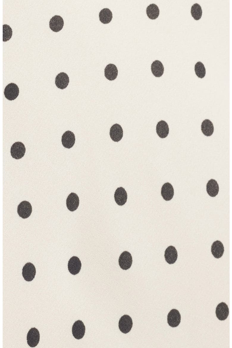 Flippy Polka Dot High-Low Skirt, Alternate, color, ECRU