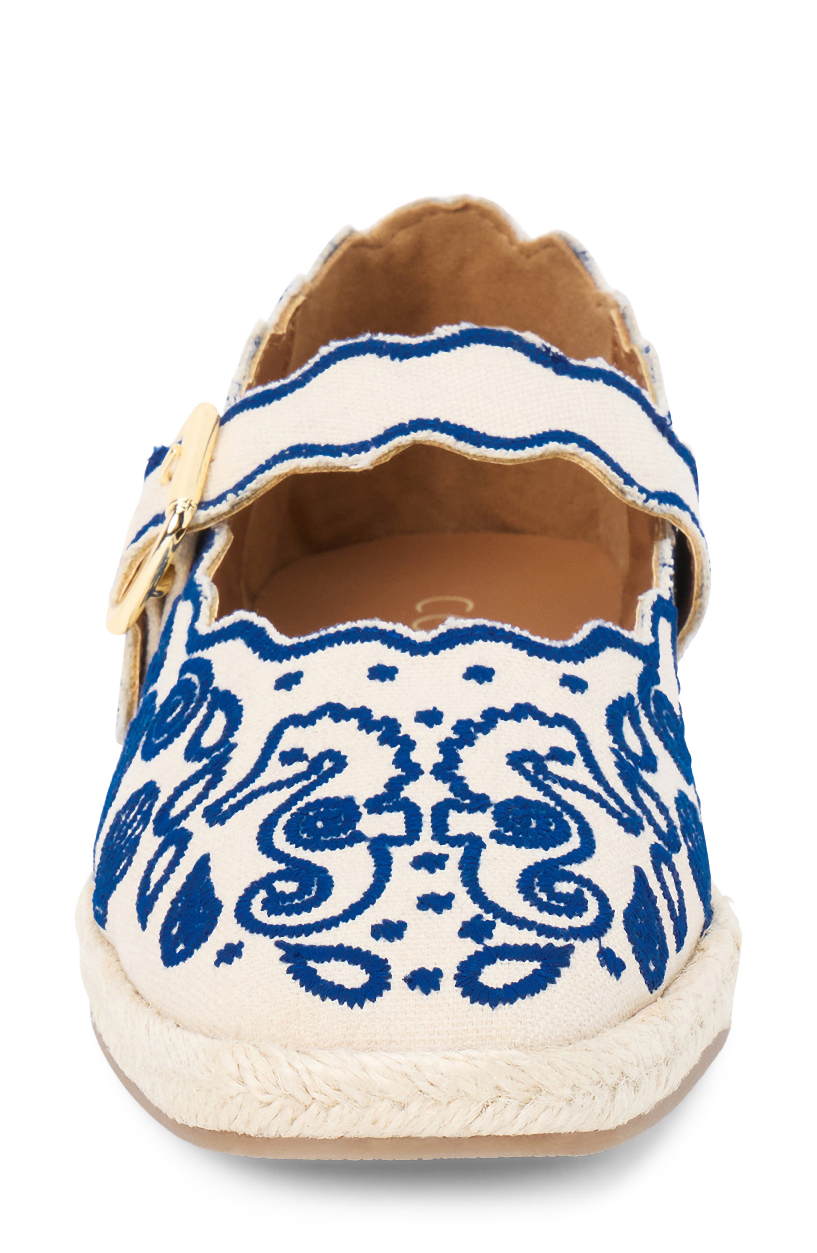 Ariana Espadrille Mary Jane Flat, Alternate, color, BLUE