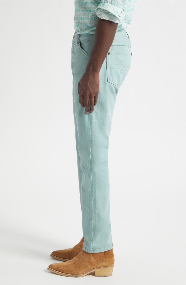 Double RL Slim Fit Jeans, Alternate, color, Turquoise