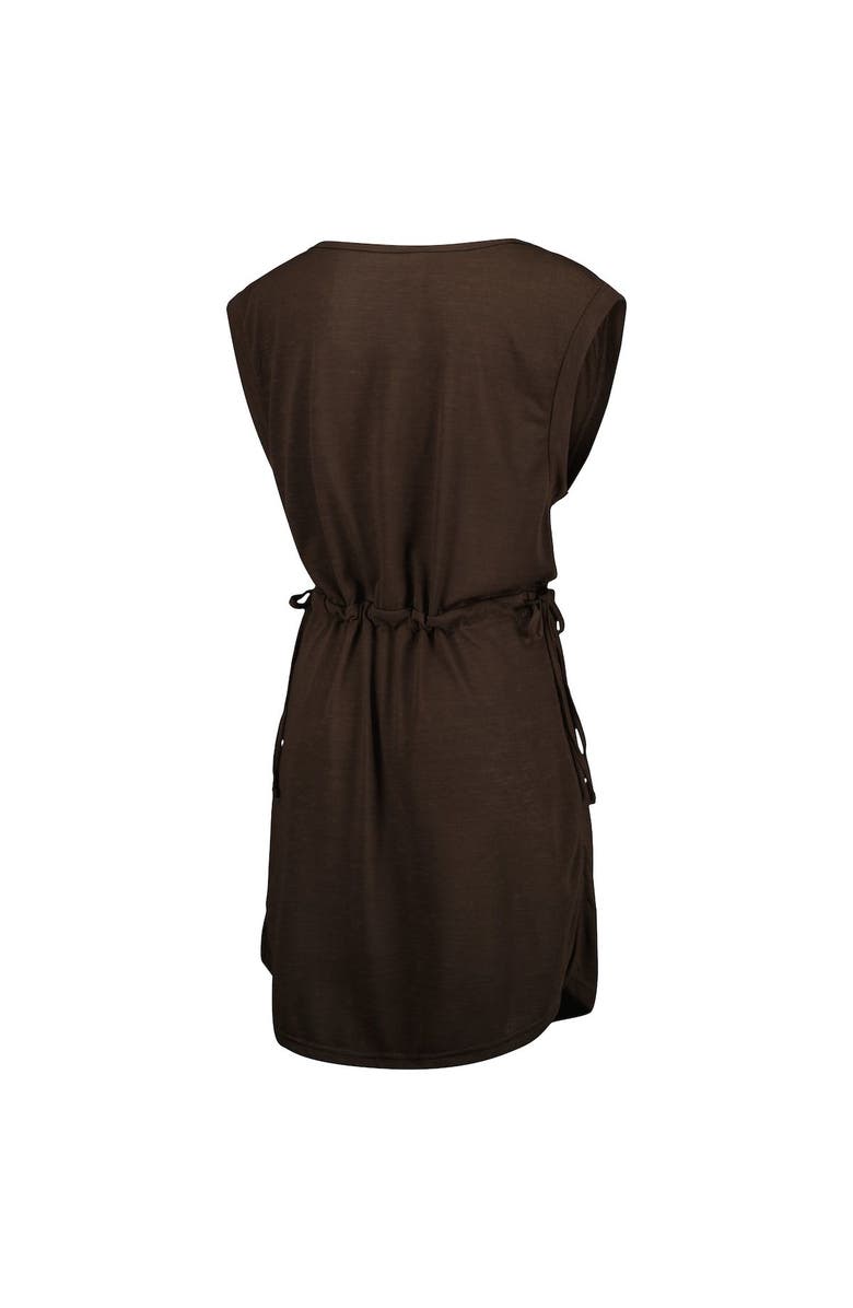 G-III 4HER BY CARL BANKS Women's G-III 4Her by Carl Banks Brown San Diego Padres G.O.A.T Swimsuit Cover-Up Dress, Alternate, color, Brown