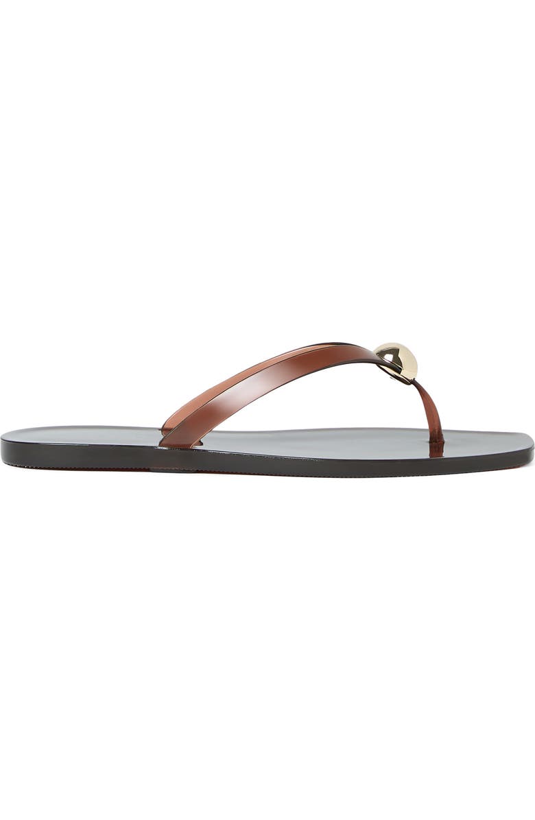 Loeffler Randall Jovie Jelly Flip Flop, Alternate, color, Brown