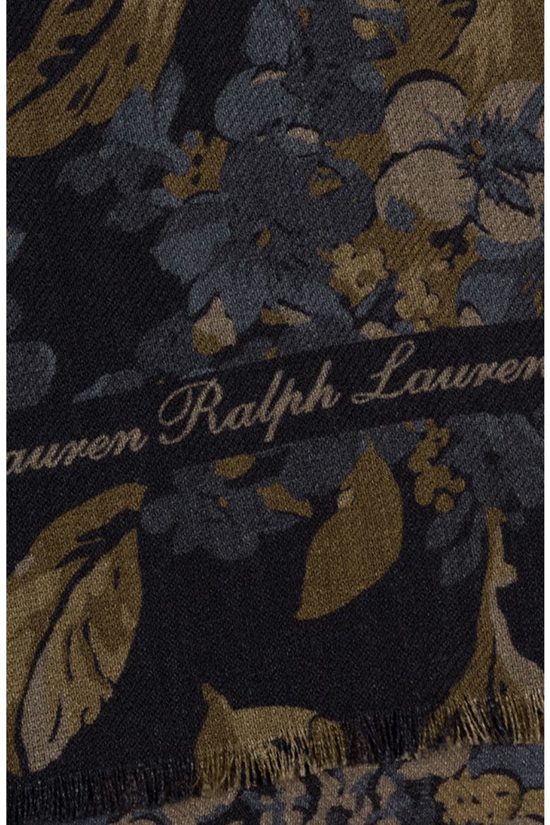 Floral Wool Oversized Wrap, Alternate, color, NAVY