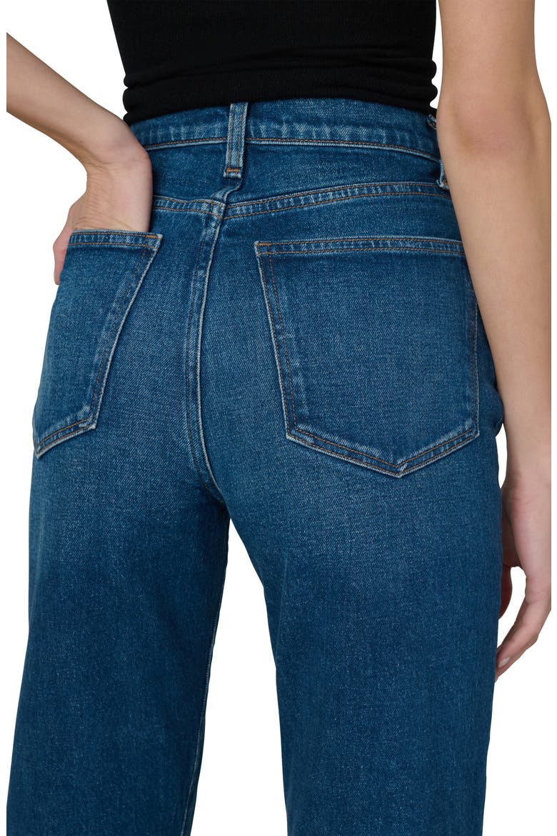 The Margot Cuffed Raw Hem High Waist Ankle Slim Jeans, Alternate, color, SERENDIPITOUS