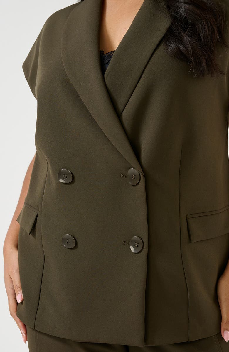 Estelle Namib Short Sleeve Jacket, Alternate, color, Black Olive