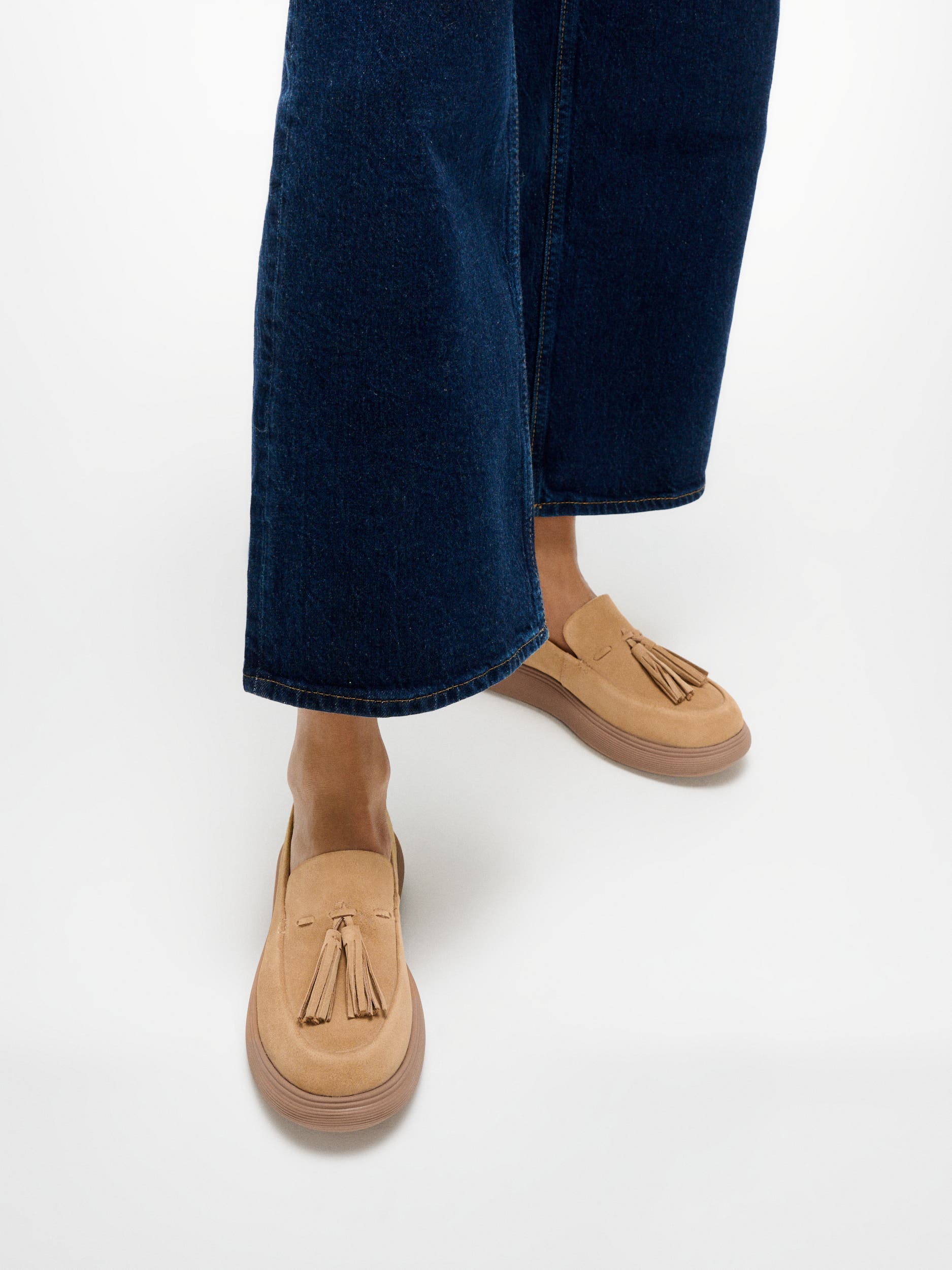 FitFlop IQ Comff Tassel Loafers, Alternate, color, Camel