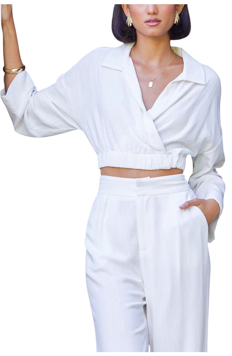 Bishop + Young Sorrento Twist Front Top, Main, color, Shell