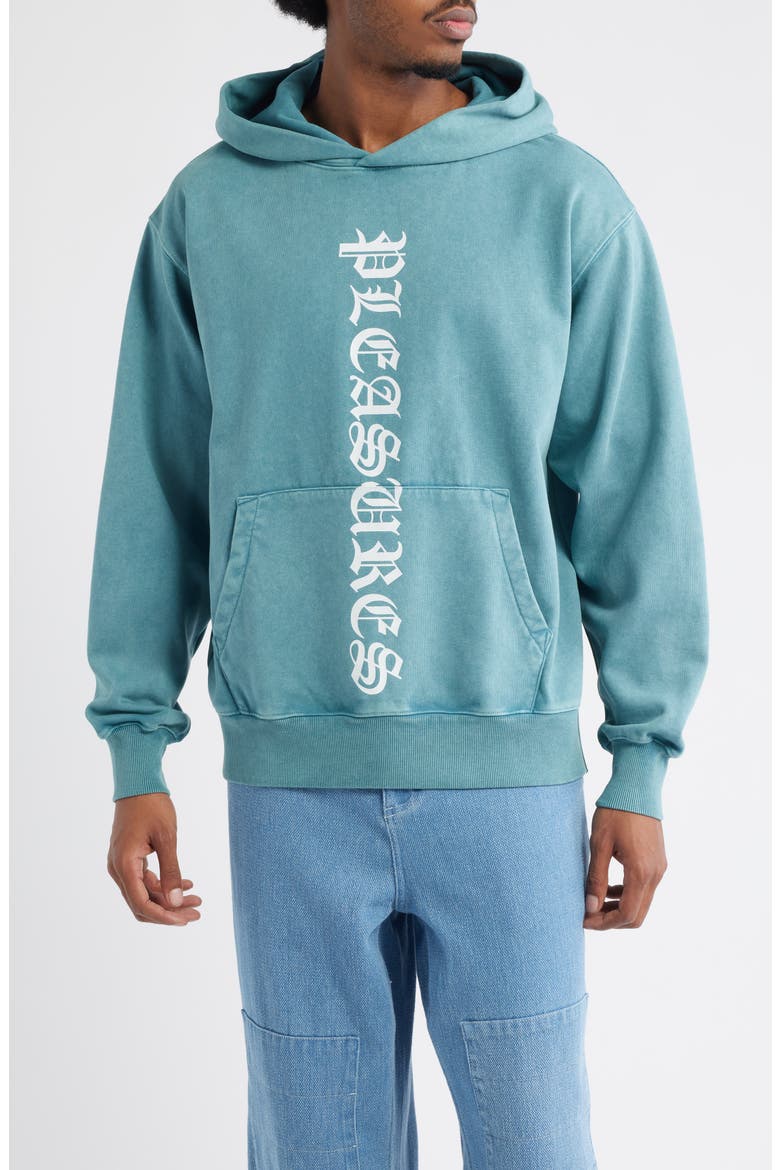 Knight Overdye Logo Graphic Hoodie, Main, color, TEAL