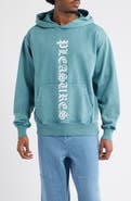 PLEASURES Knight Overdye Logo Graphic Hoodie