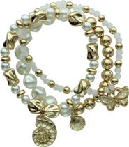 OLIVIA WELLES Beach Day Set of 3 Stretch Bracelets