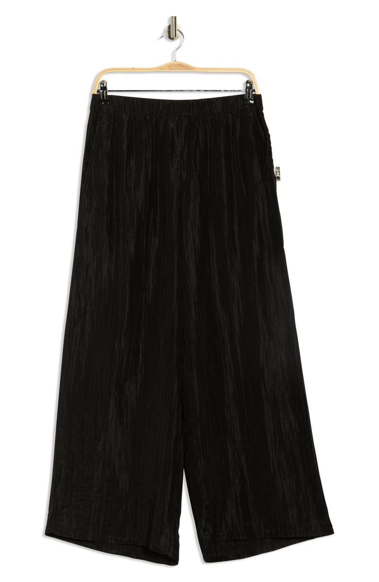 Eileen Fisher Wide Leg Stretch Silk Ankle Pants, Alternate, color,