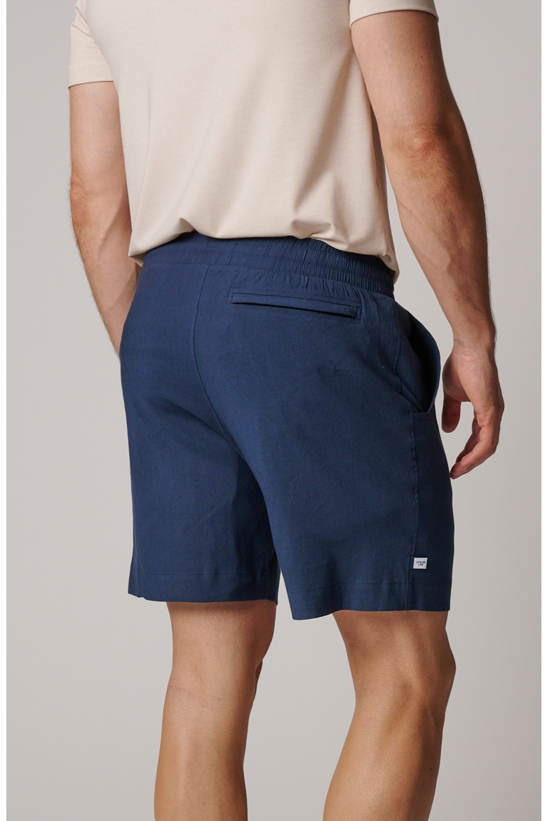 Laid Back Linen Short, Alternate, color, Indigo
