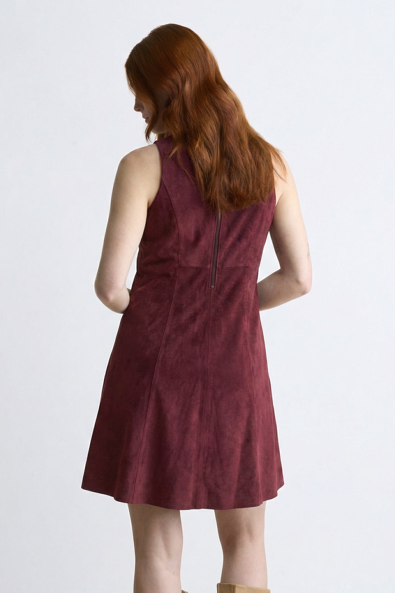 Helene Suede Dress - image 4