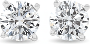 Bliss Diamond IGI Certified 1 Ct Diamond Studs 14K Gold Screw back Earrings