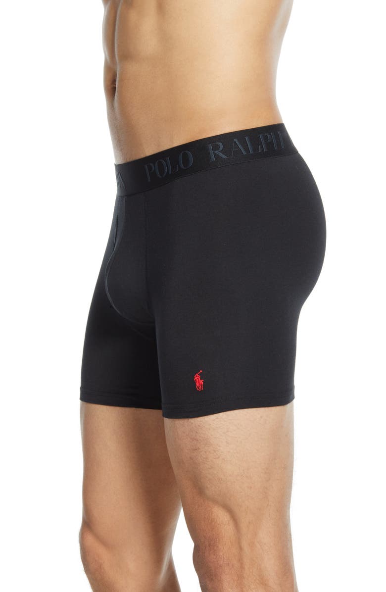 Polo Ralph Lauren 4D 3-Pack Cotton & Modal Boxer Briefs, Alternate, color,