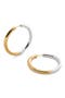 Large Essential Two-Tone Tube Hoop Earrings