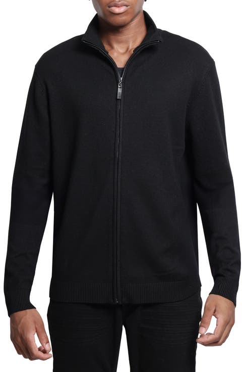Mock Neck Full Zip Sweater