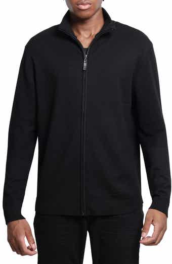 XRAY Mock Neck Full Zip Sweater