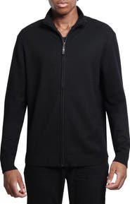 XRAY Mock Neck Full Zip Sweater