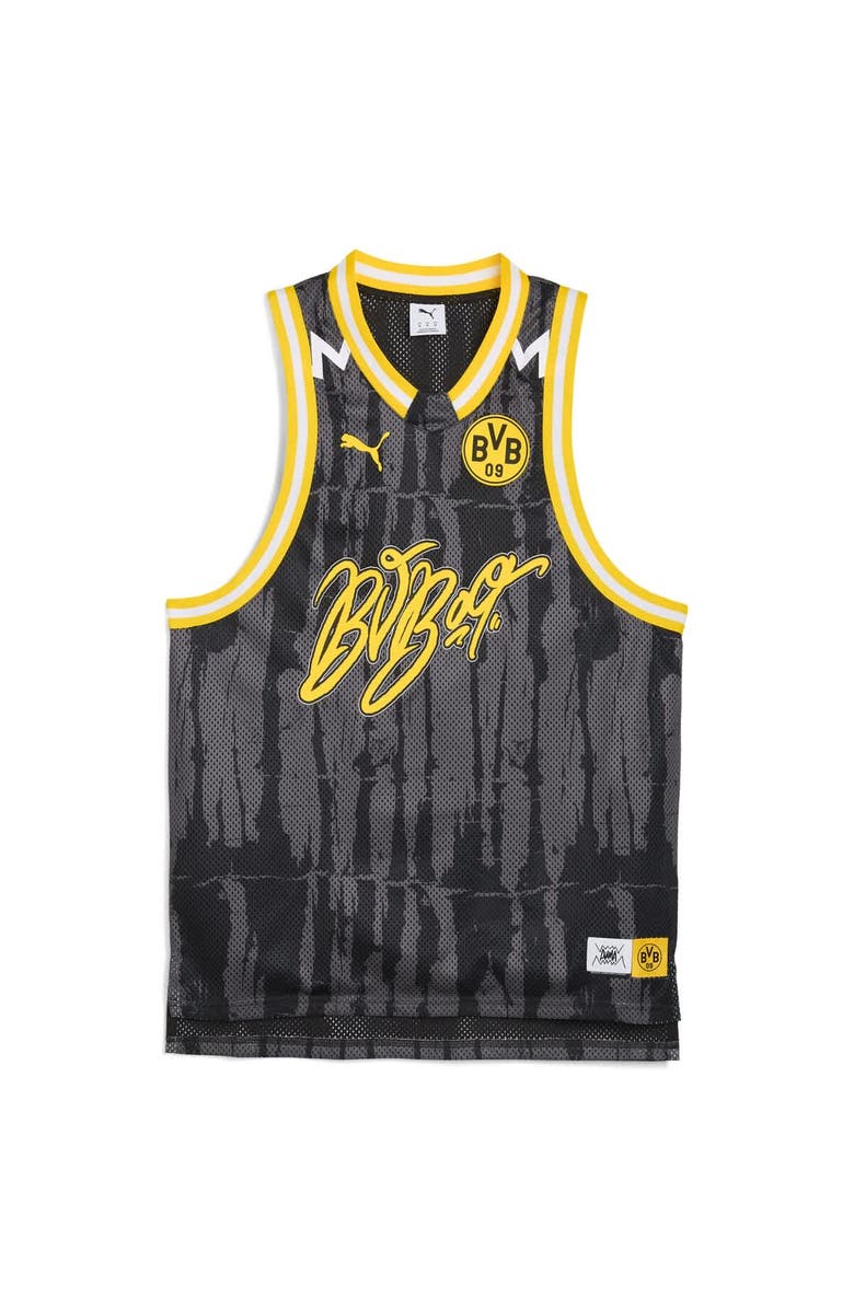 PUMA Men's Puma Black Borussia Dortmund 2025 FIFA Club World Cup dryCELL Basketball Jersey, Alternate, color, Black