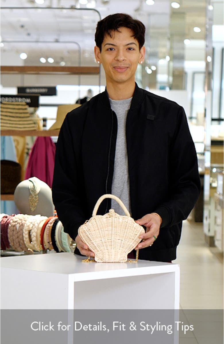 Shelly Rattan Top Handle Bag, sales video thumbnail