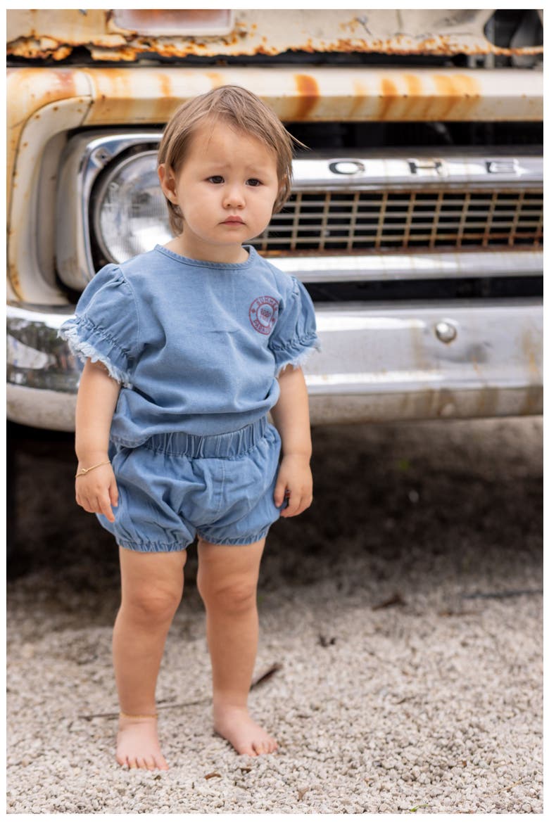Denim Girl Set for Infant, Alternate, color, Blue