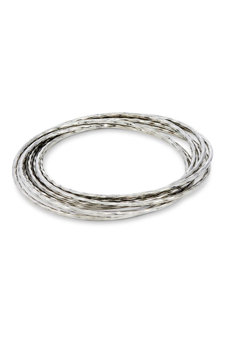 Set of 7 Bangle Bracelets, Main, color, WHITE