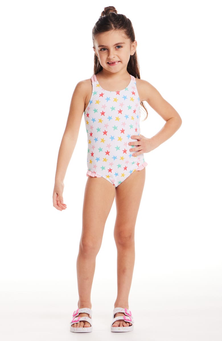 Andy & Evan Kids' Starfish One-Piece Swimsuit, Alternate, color, 