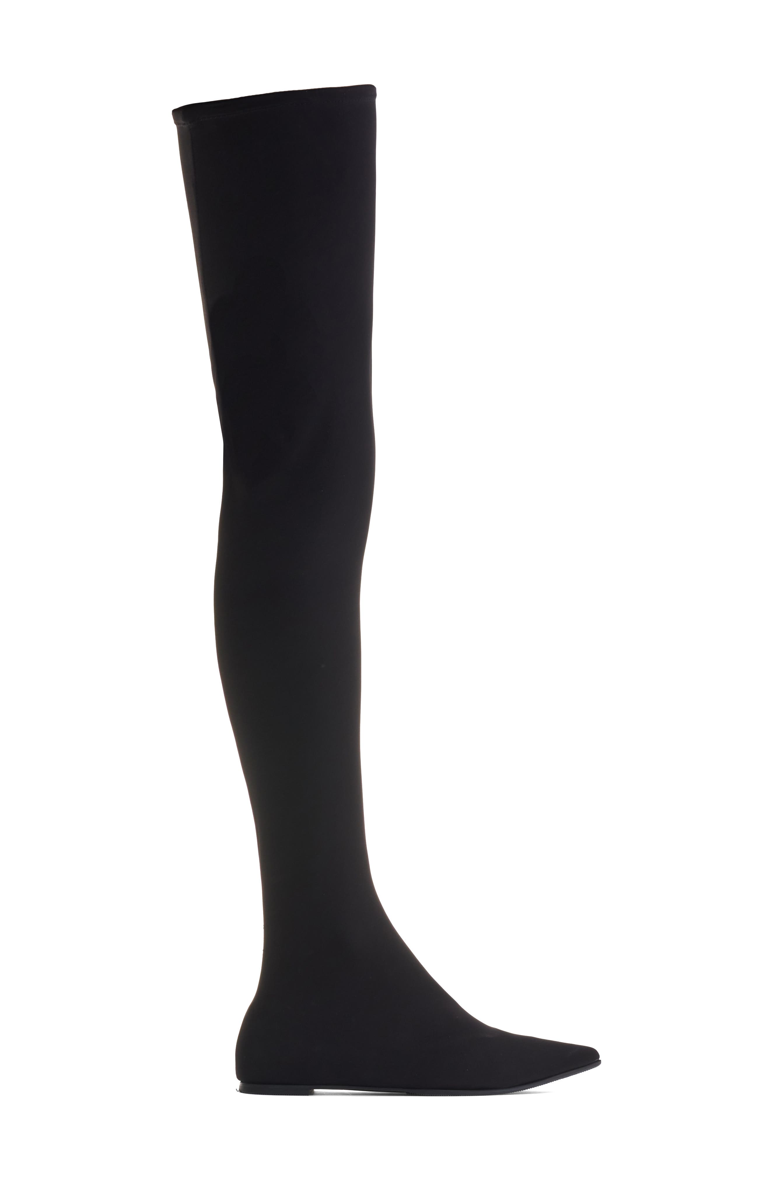 Dolce&Gabbana Lollo Pointed Toe Thigh High Boot, Alternate, color, 